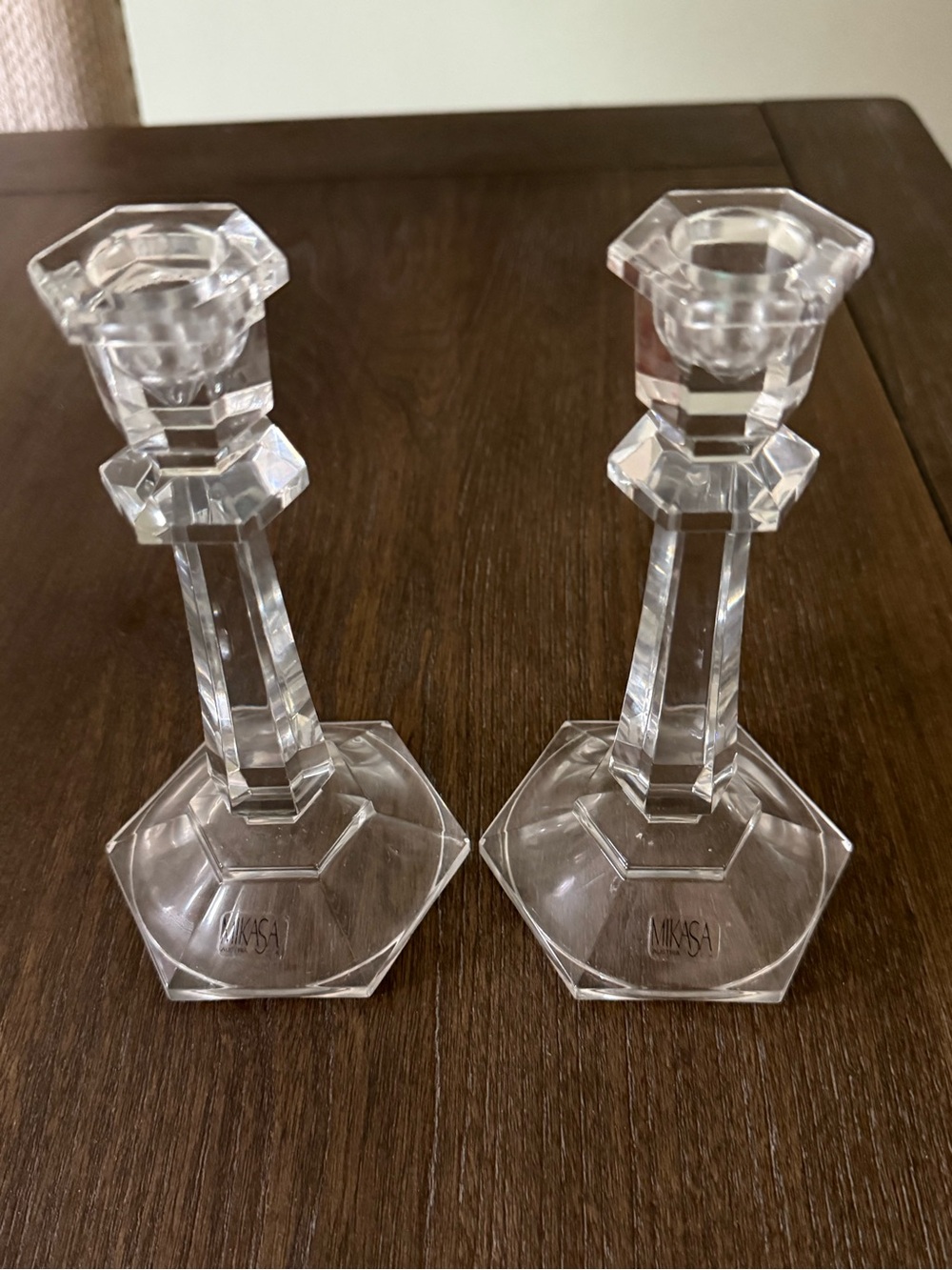 Mikasa 7” Crystal Candlesticks